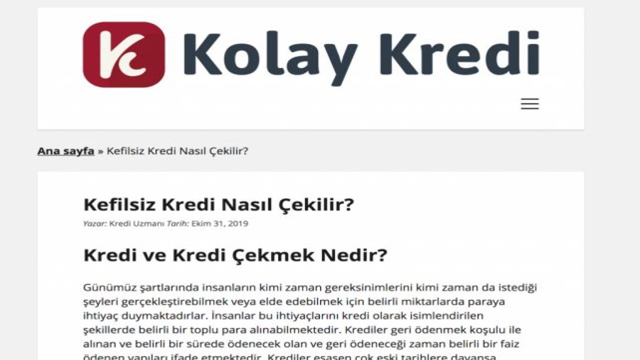 Kolay Kredi Nasıl Çekilir?