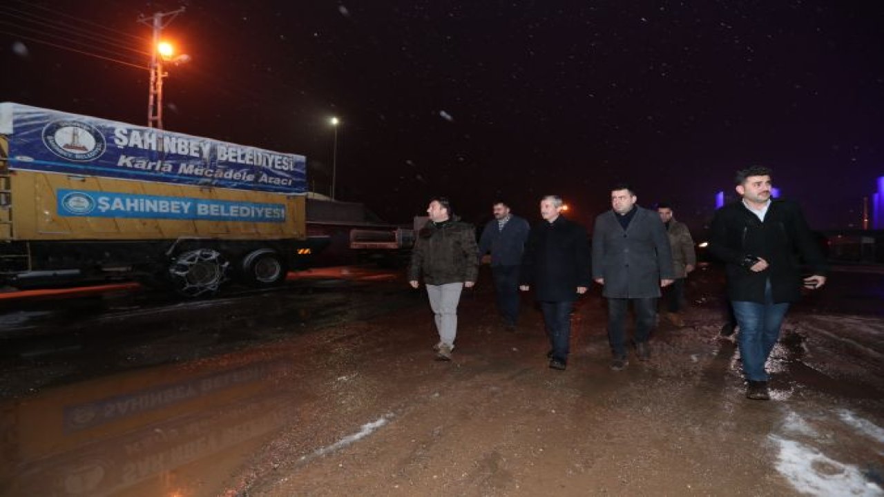 ŞAHİNBEY BELEDİYESİ'NDEN KARA ANINDA MÜDAHALE