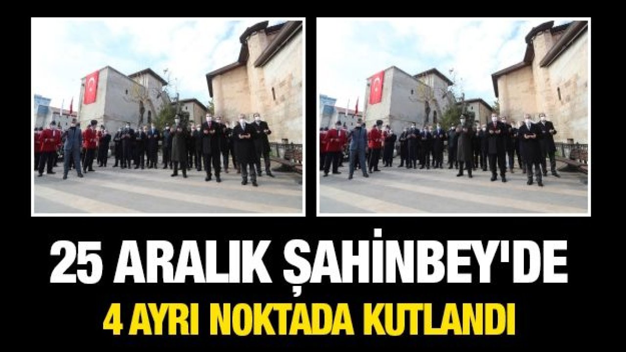 25 Aralık Şahinbey'de 4 ayrı noktada kutlandı
