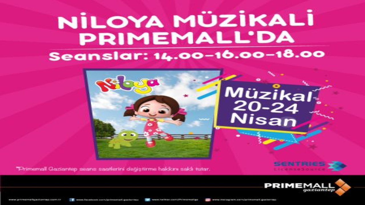 ÇOCUKLARIN EN İYİ DOSTU NİLOYA PRİMEMALL GAZİANTEP'TE!