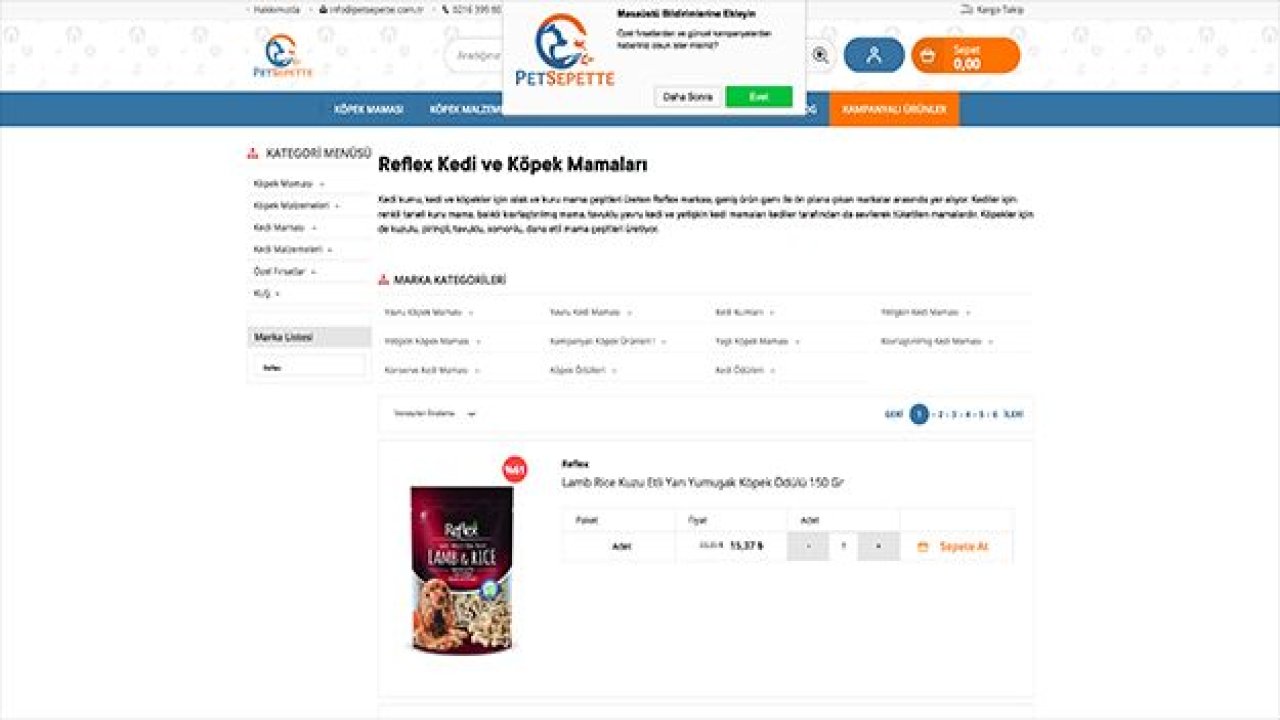 Reflex Kedi Maması Çeşitleri