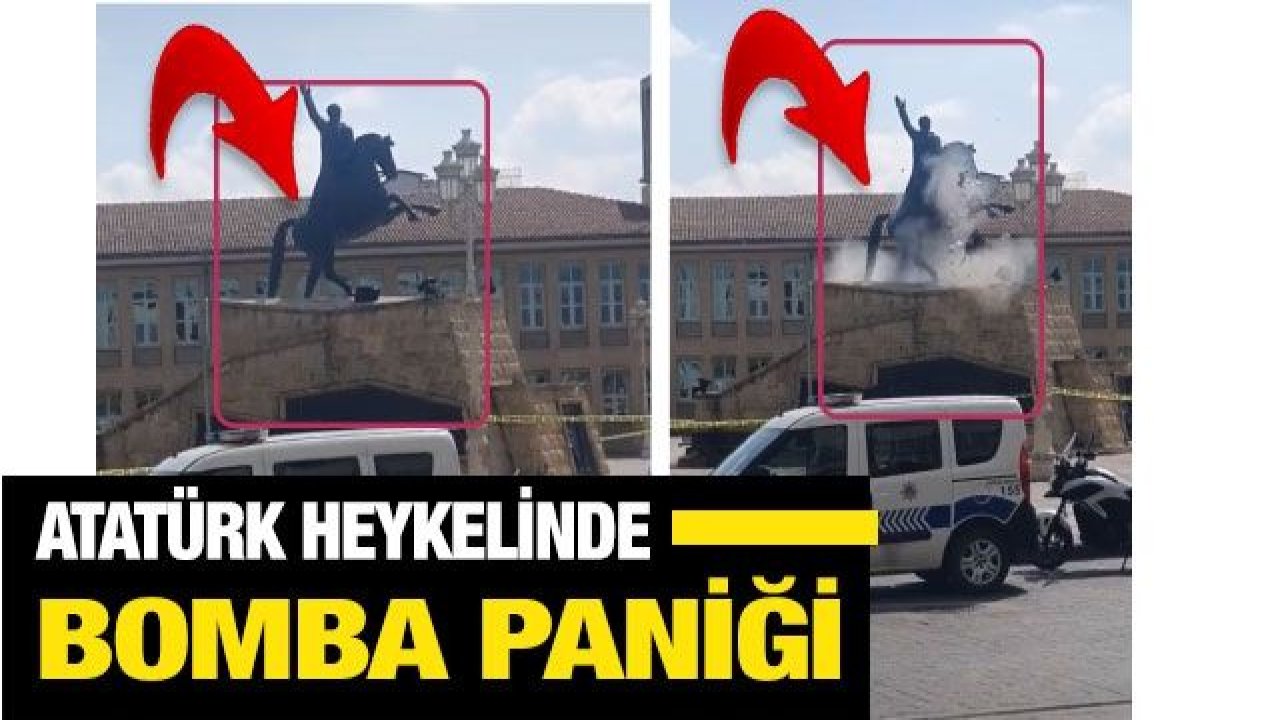 Son dakika... Gaziantep Atatürk heykelinde bomba paniği