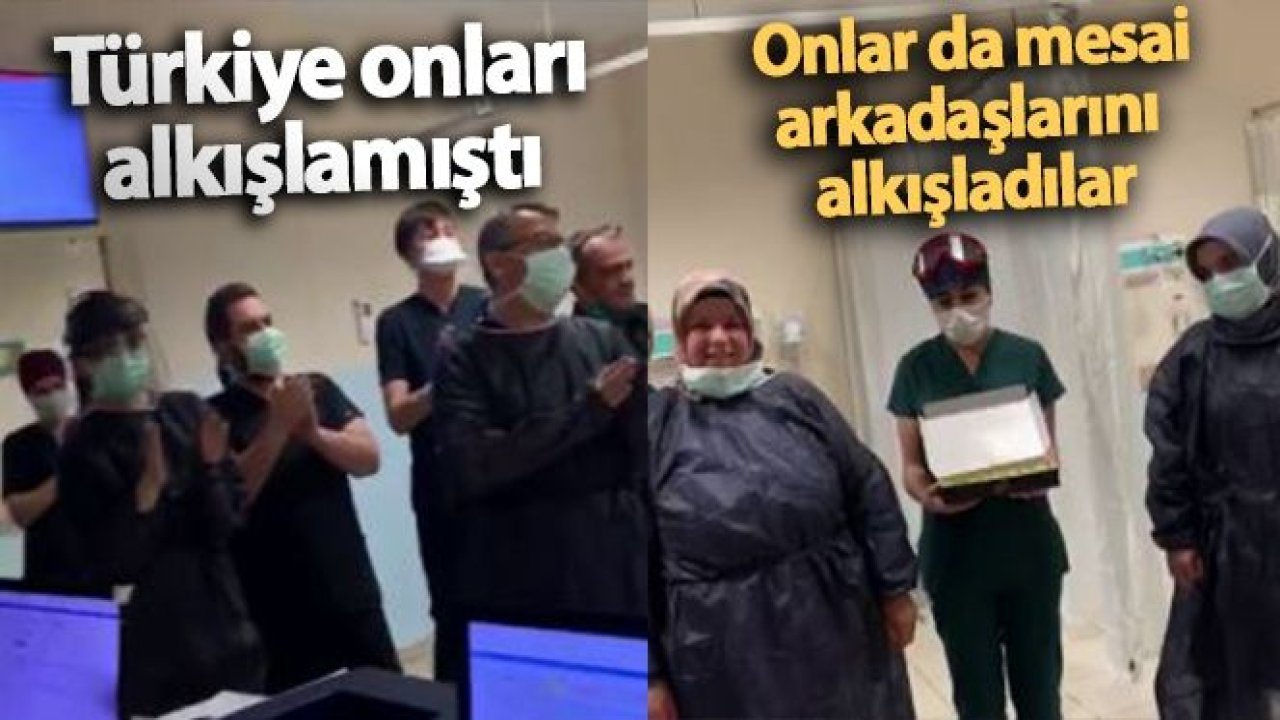 Türkiye onları alkışlamıştı, onlar da mesai arkadaşlarını alkışladılar