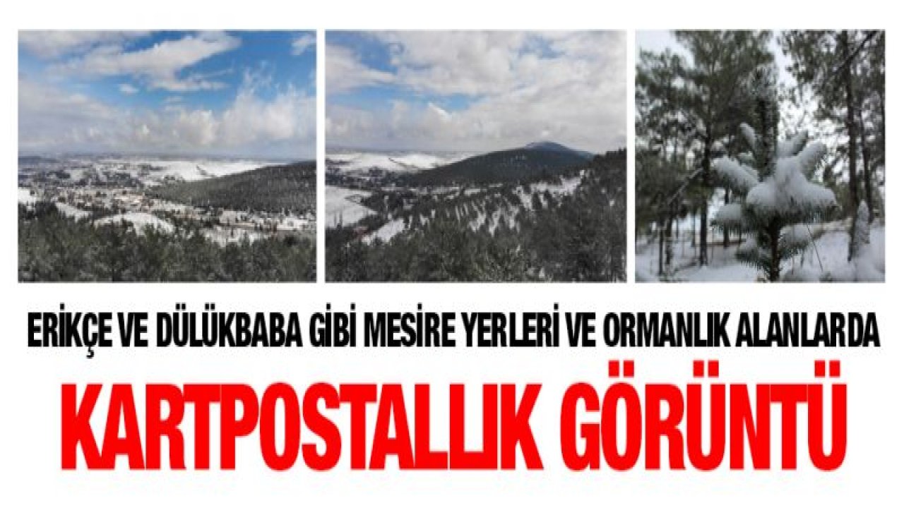 Gaziantep'te yüksek kesimler beyaza büründü