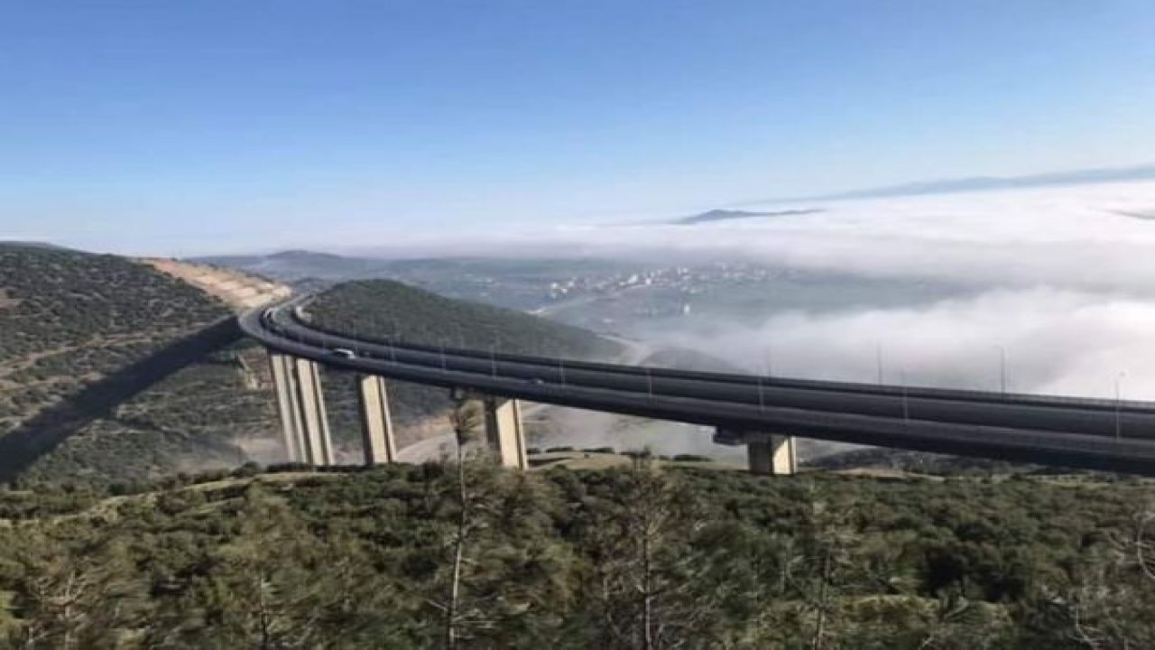 Nurdağı'nda sisten göz gözü görmedi