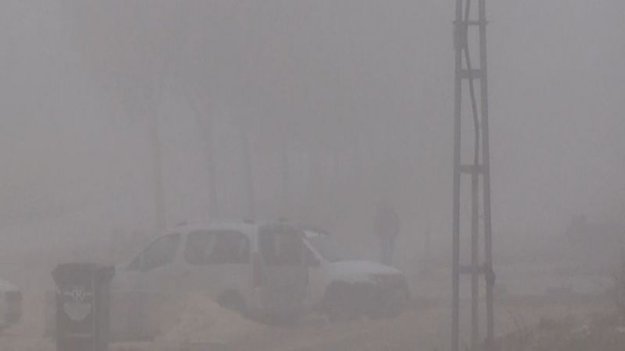 Nizip'te yoğun sis