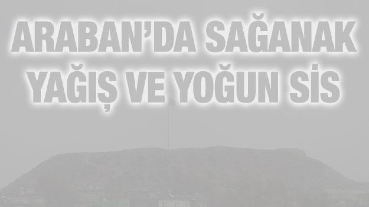 Araban’da sağanak yağış ve yoğun sis