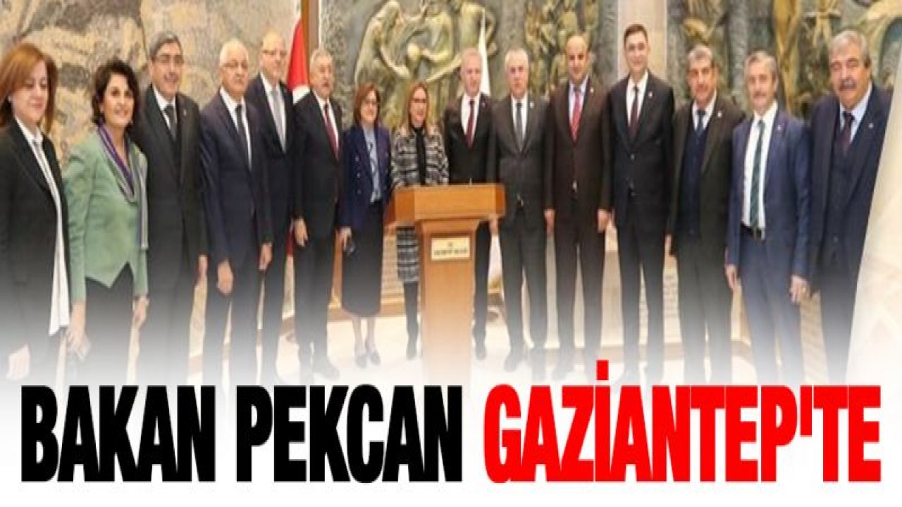 Bakan Pekcan Gaziantep'te