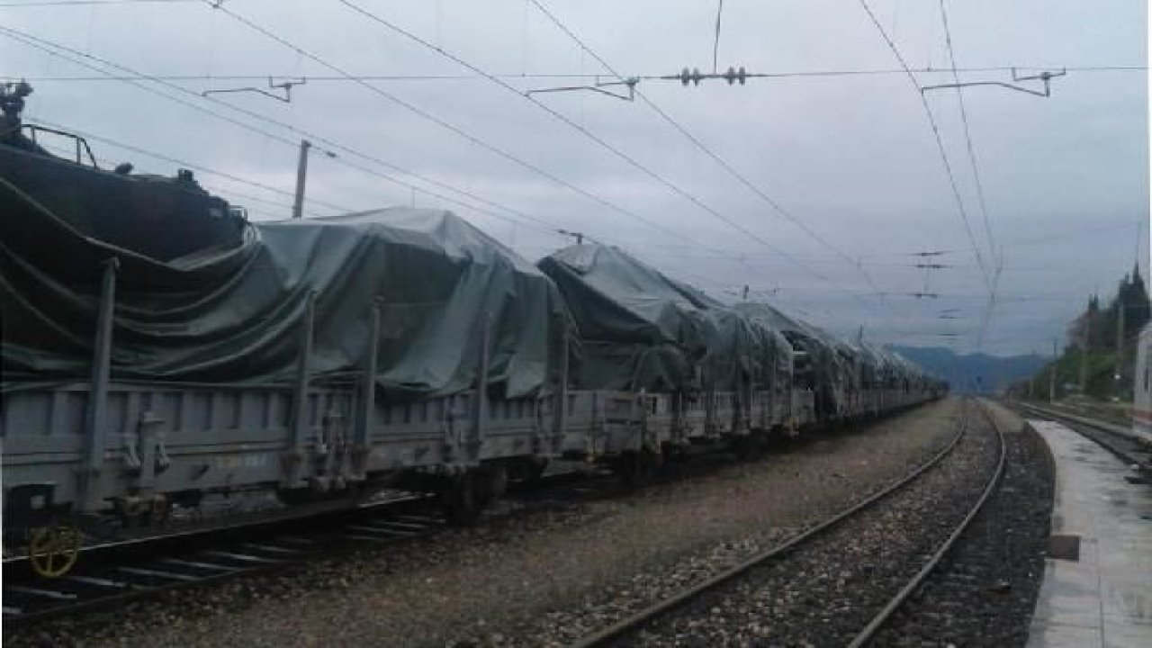 İslahiye'den demir yolu ile askeri sevkiyat