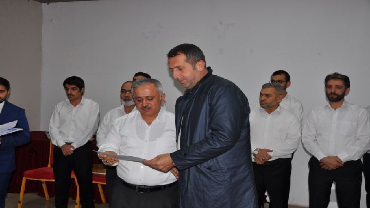 İslahiye'de 17 imam hatibe ezan okuma sertifikası