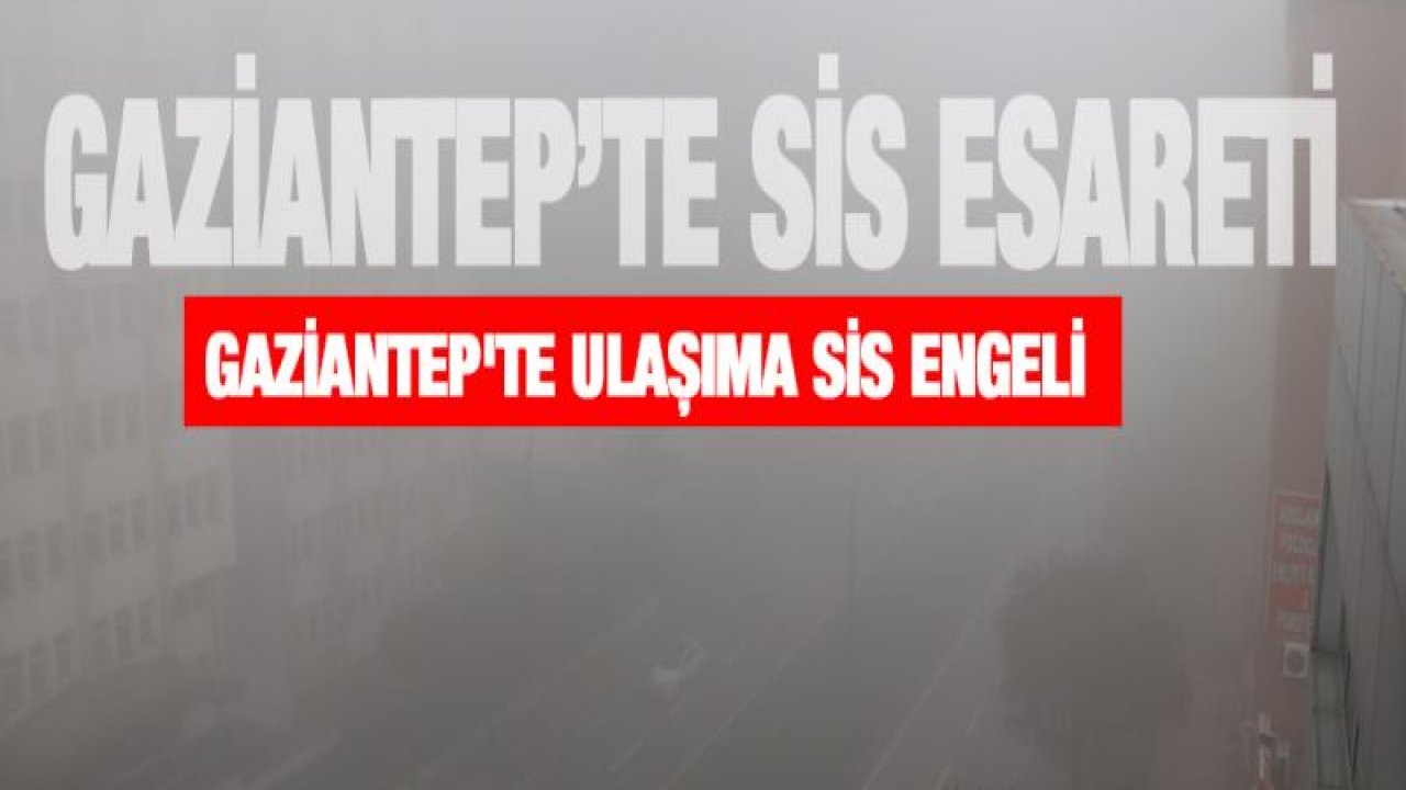 Gaziantep'te ulaşıma sis engeli