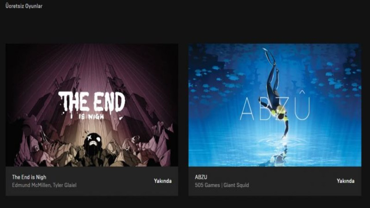 İki oyun kısa süreliğine ücretsiz oldu