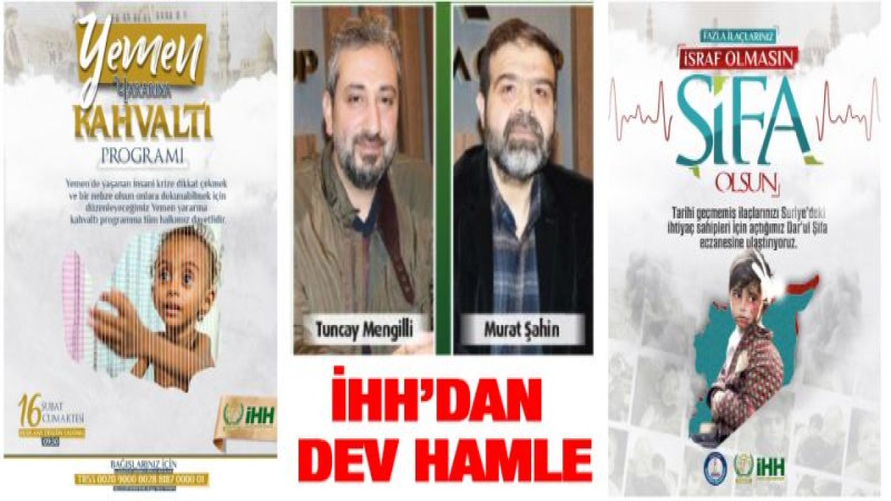 İHH'dan DEV HAMLE! Yemen kardeşleri anılıyor ve '˜İsraf olmasın şifa olsun'