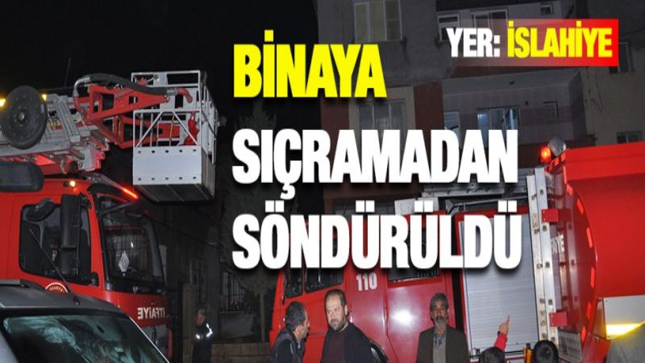 Odunlukta çıkan yangın korkuttu