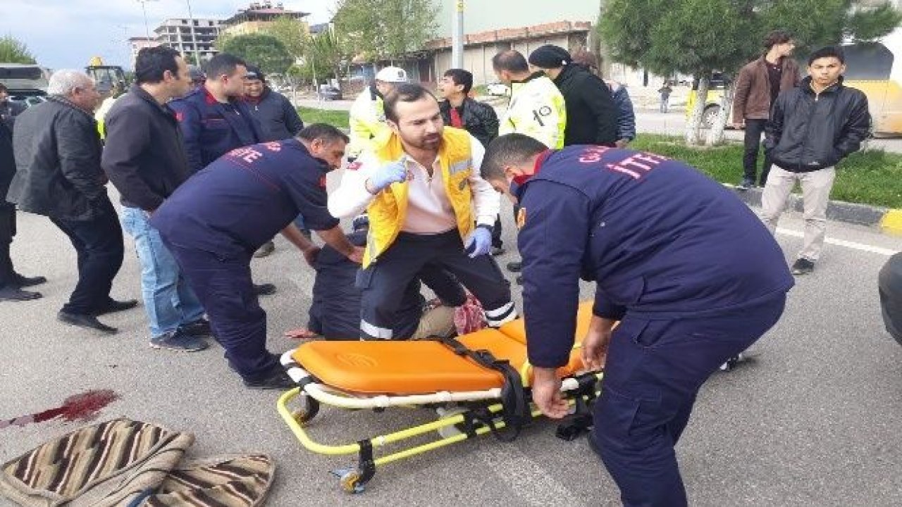 Köpeğe çarpmamak için canını hiçe saydı