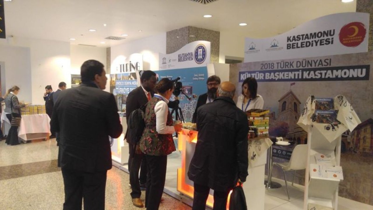 Kastamonu Belediyesi standı, yabancı ziyaretçilerin ilgi odağı oldu
