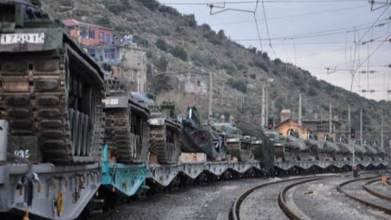 Suriye sınırına askeri sevkiyat