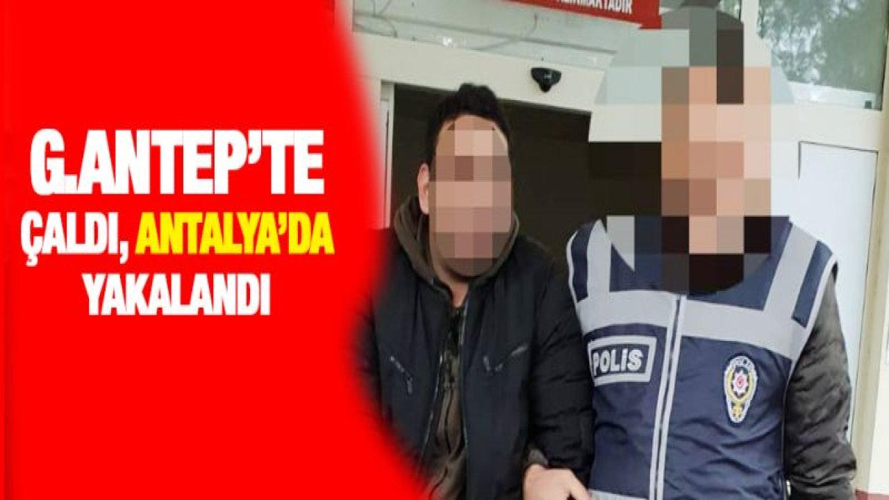 Gaziantep'te hırsızlık yaptı Manavgat'ta yakalandı