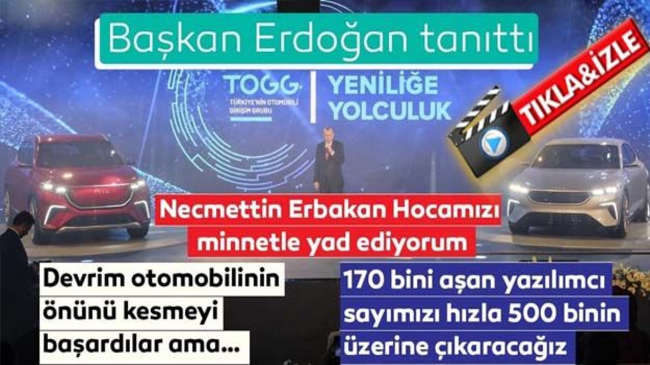 Ve...Türkiye'nin Yerli Otomobili Tanıtıldı...İşte Türkiye'nin Otomobili...
