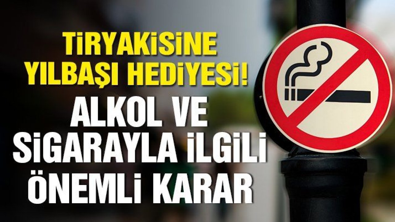 Alkollü içki ve sigara vergisiyle ilgili önemli karar
