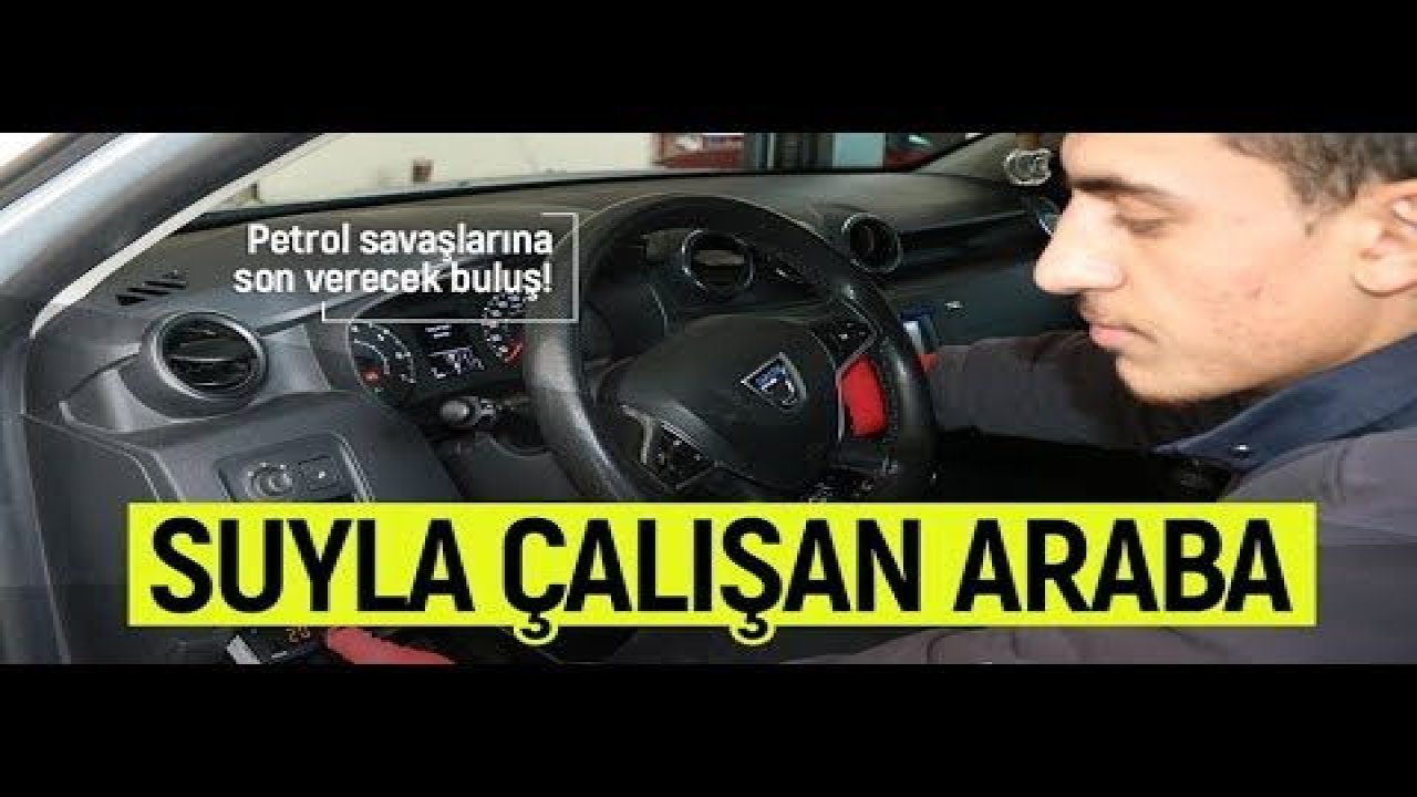 Gaziantep'te Suyla Çalışan Araba İcat edildi