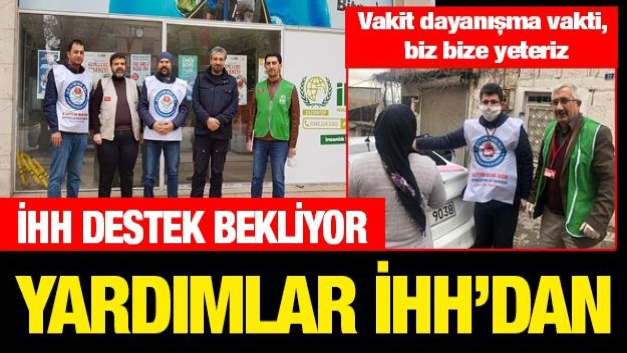 İHH yardım elini uzatıyor