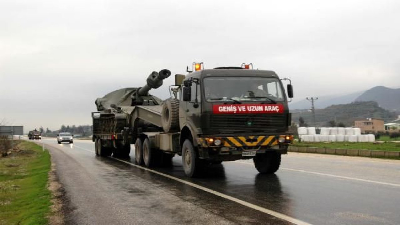 Suriye sınırına askeri sevkiyat