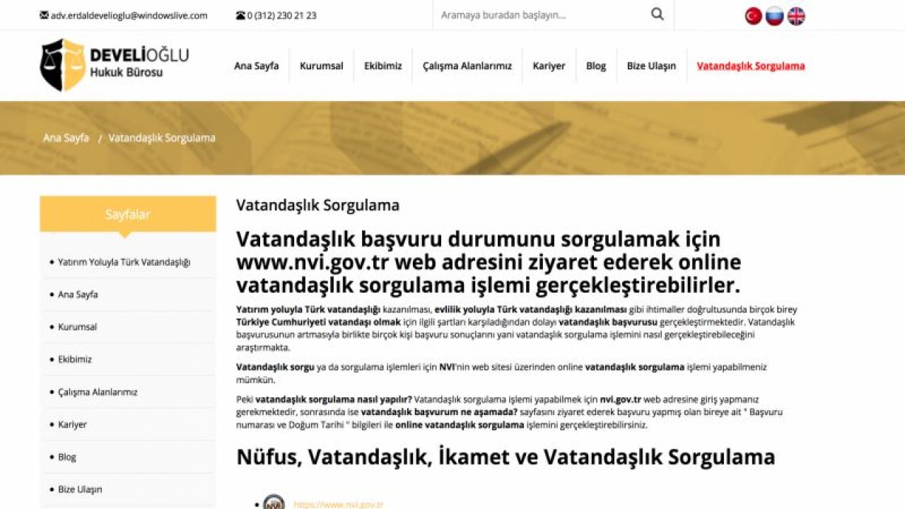 Vatandaşlık Başvurusu Sonrası Online Vatandaşlık Sorgulama
