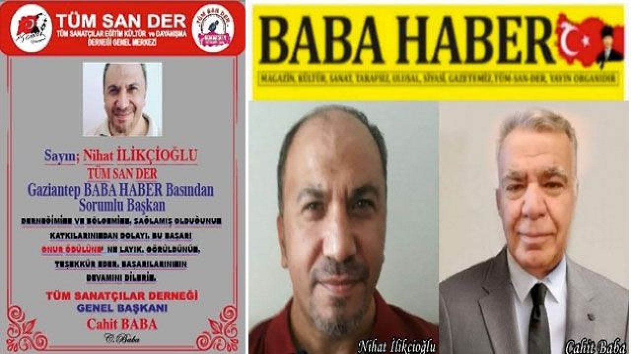 Nihat İlikcioğlu'na onur ödülü