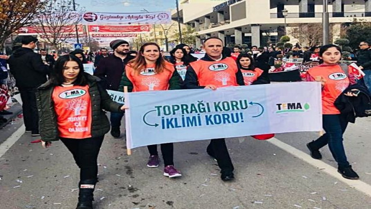 GAZİ YARI MARATONU'NDA GAZİANTEP TEMA '˜İKLİMİ VE TOPRAĞI KORU' DEDİ