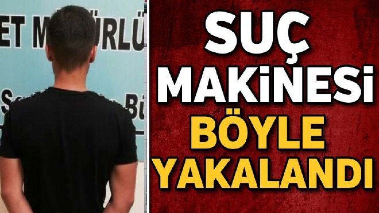 Suç makinesi yakayı ele verdi
