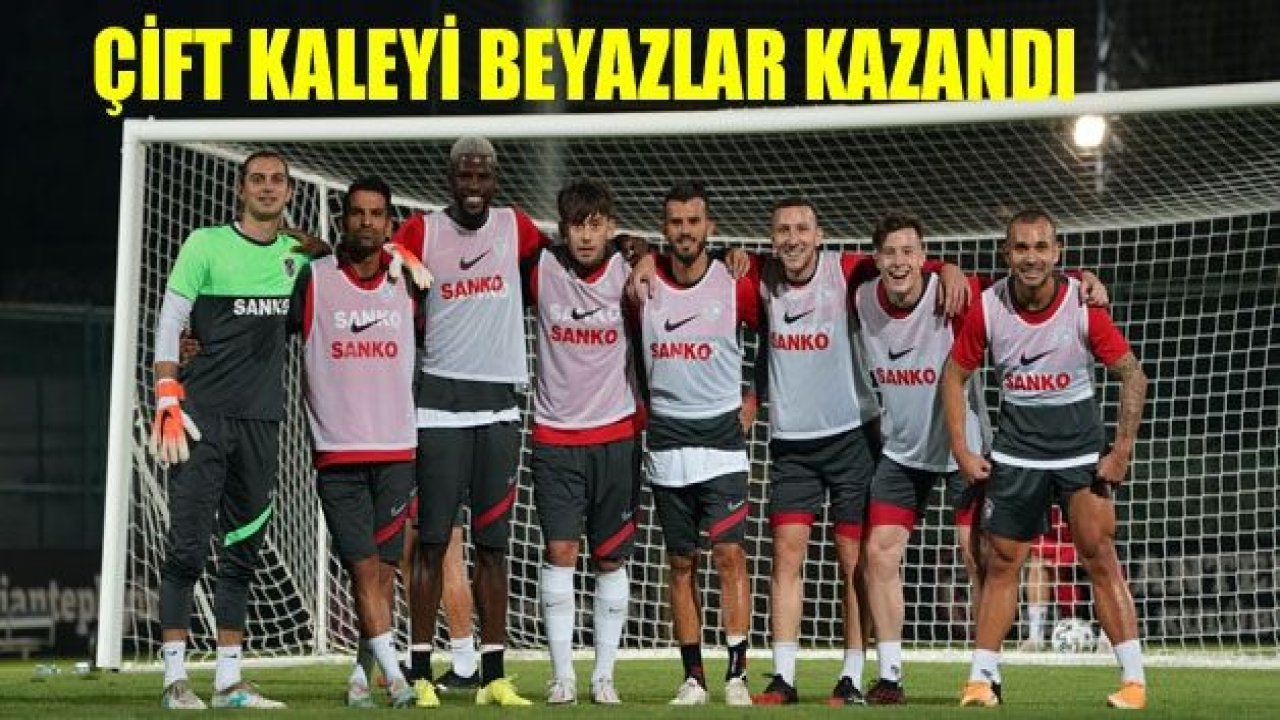 Çift kale maçı beyazlar kazandı