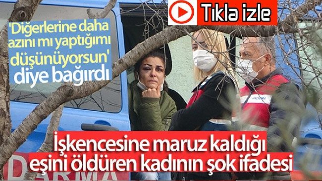Video İzle...Kan Donduran Olay...Saatlerce Karısına Çocuklarının Önünde İşkence Etti...İşkencesine maruz kaldığı eşini öldüren kadının şok ifadesi
