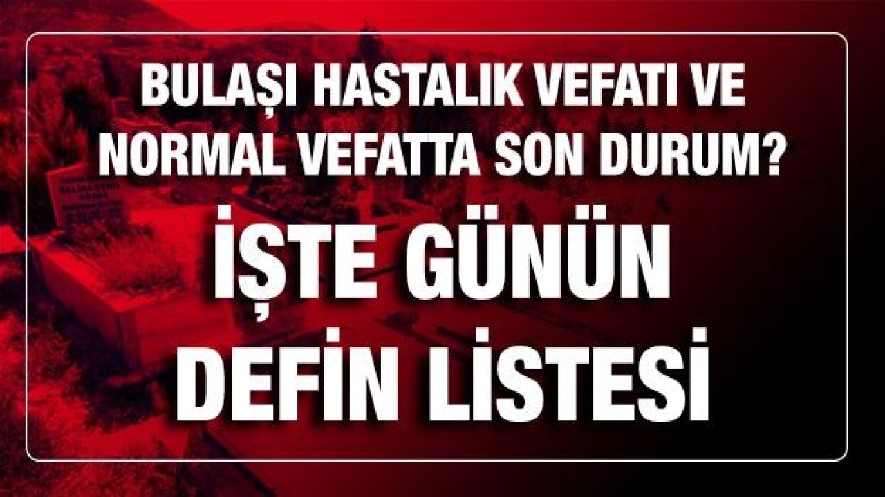 Son dakika...Gaziantep'te 12.03.2021 (Cuma) Bugün Bulaşıcı hastalık vefatı ve normal vefatta son durum?Gaziantep'te 12.03.2021 (Cuma) Bugün kaç kişi öldü? İşte Gaziantep'te günün defin listesi