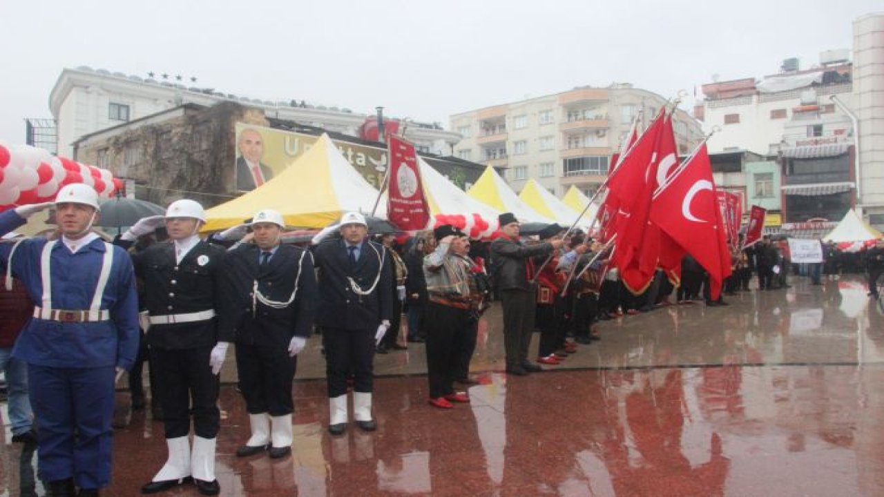 Kilis'in düşman işgalinden kurtuluşu sağanak yağmur altında kutlandı