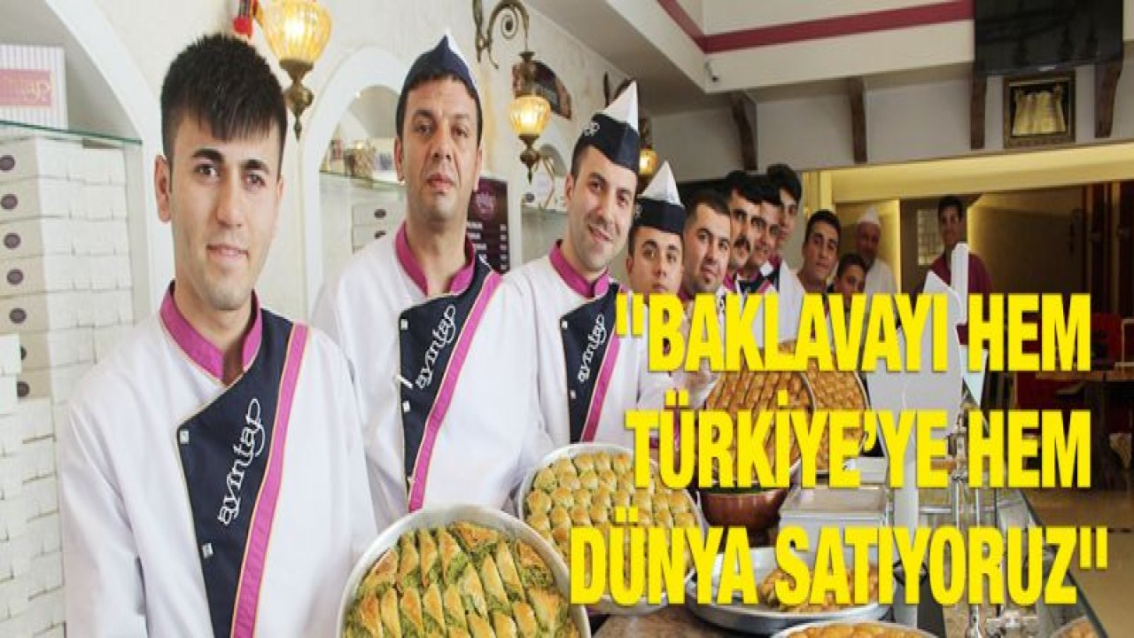 Bayram nedeniyle talep patladı baklavacılar yoğun mesai yapıyor