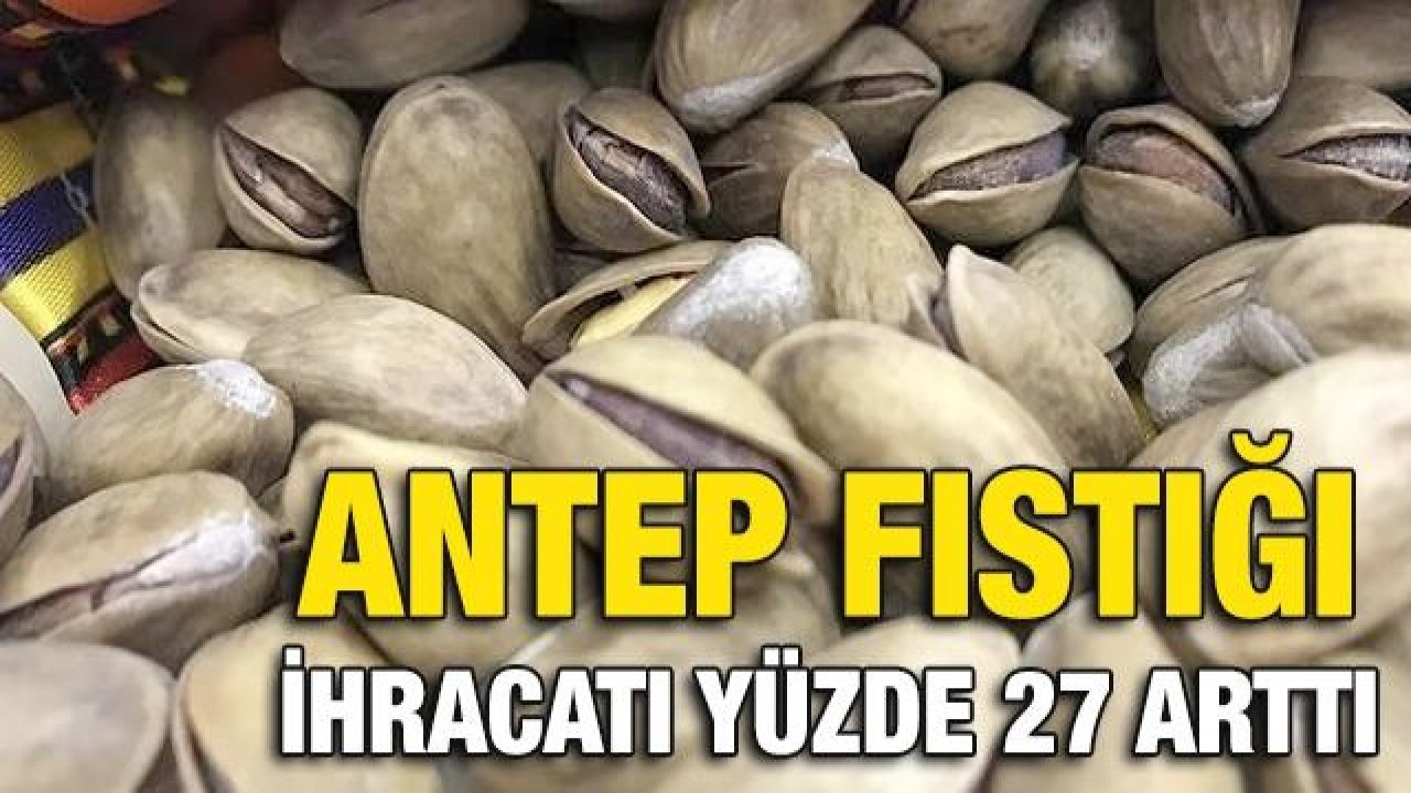 Antep fıstığı ihracatı yüzde 27 arttı