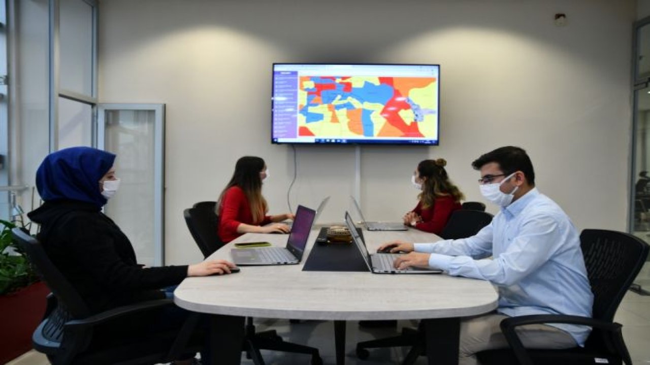 Gaziantep'te Kovid-19 ile mücadele için mahalle bazlı risk haritası hazırlandı