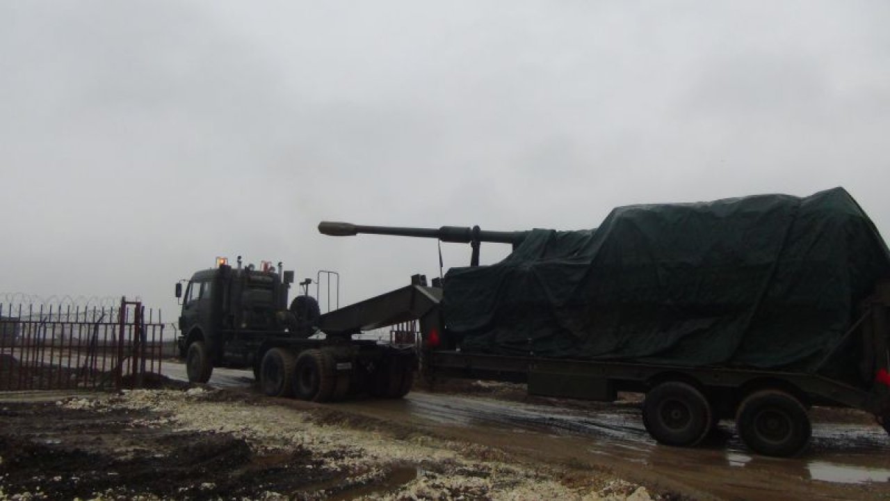 Suriye sınırına obüs desteği