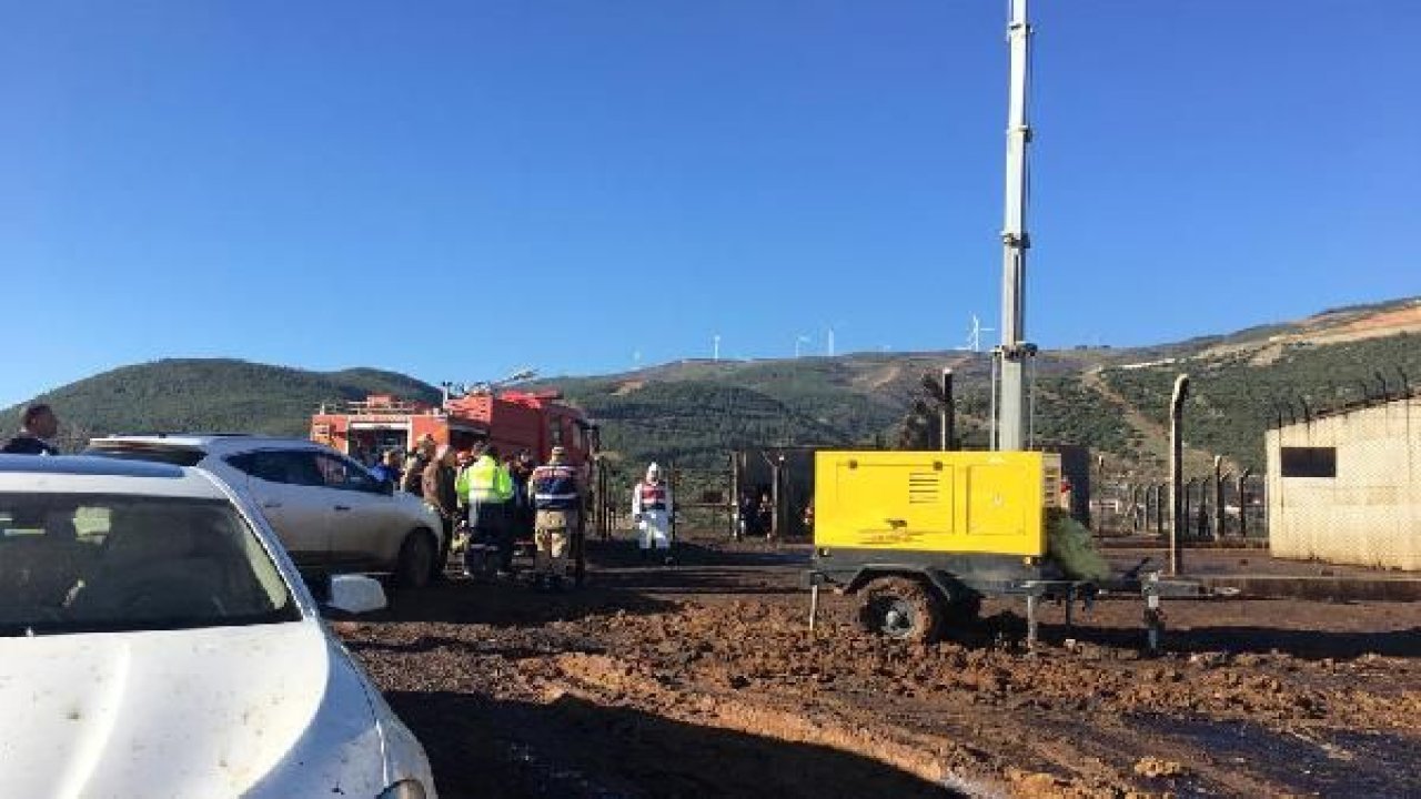 Gaziantep'te, yıldırım isabet eden petrol boru hattı onarılıyor