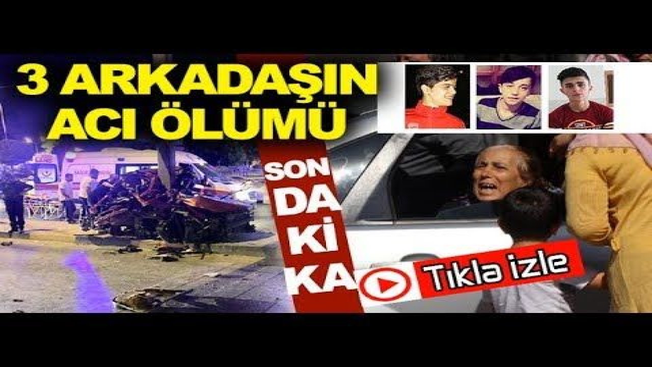Gaziantep'te Feci Kaza:3 Genç Hayatını Kaybetti.1'i Ağır Yaralı.Kaza Görüntüleri Sadece Olay TV'de