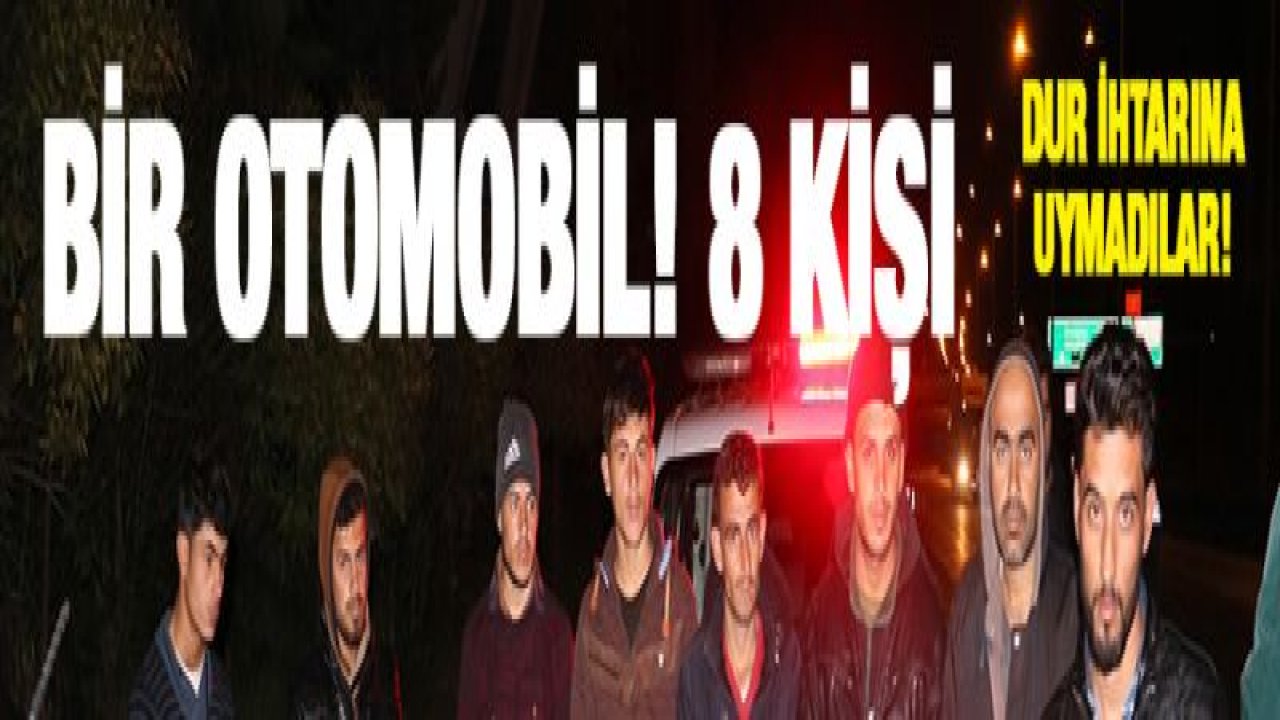 '˜Dur' ihtarına uymadı! 20 kilometrelik kovalacada yakalandı