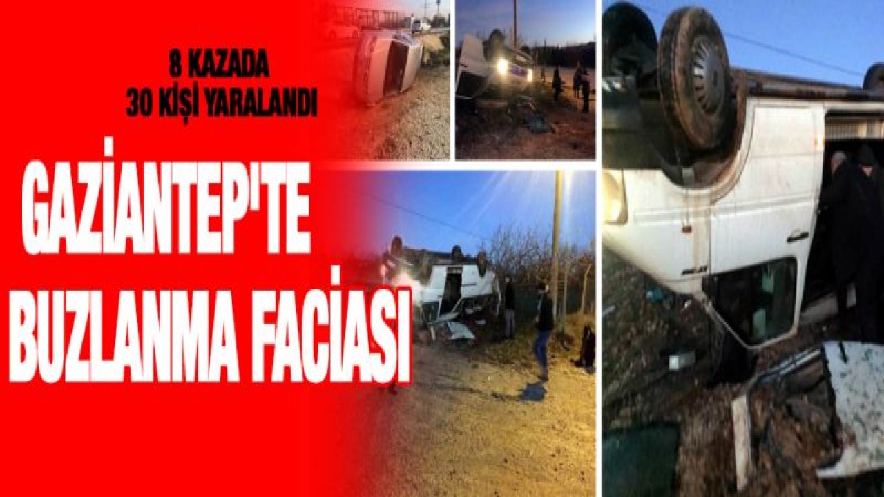 Gaziantep'te buzlanma faciası