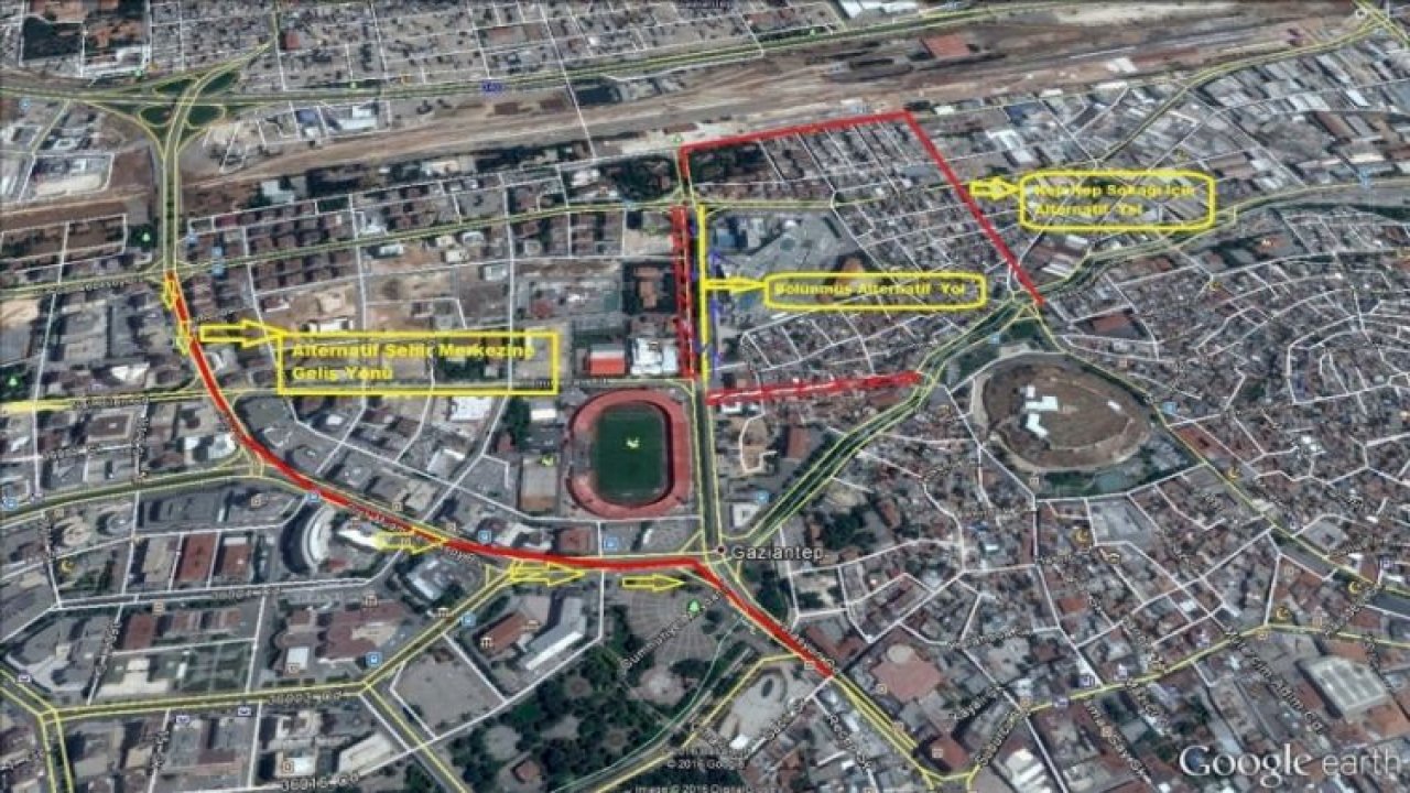 Gaziantep'te bu yollar 5 gün trafiğe kapalı olacak