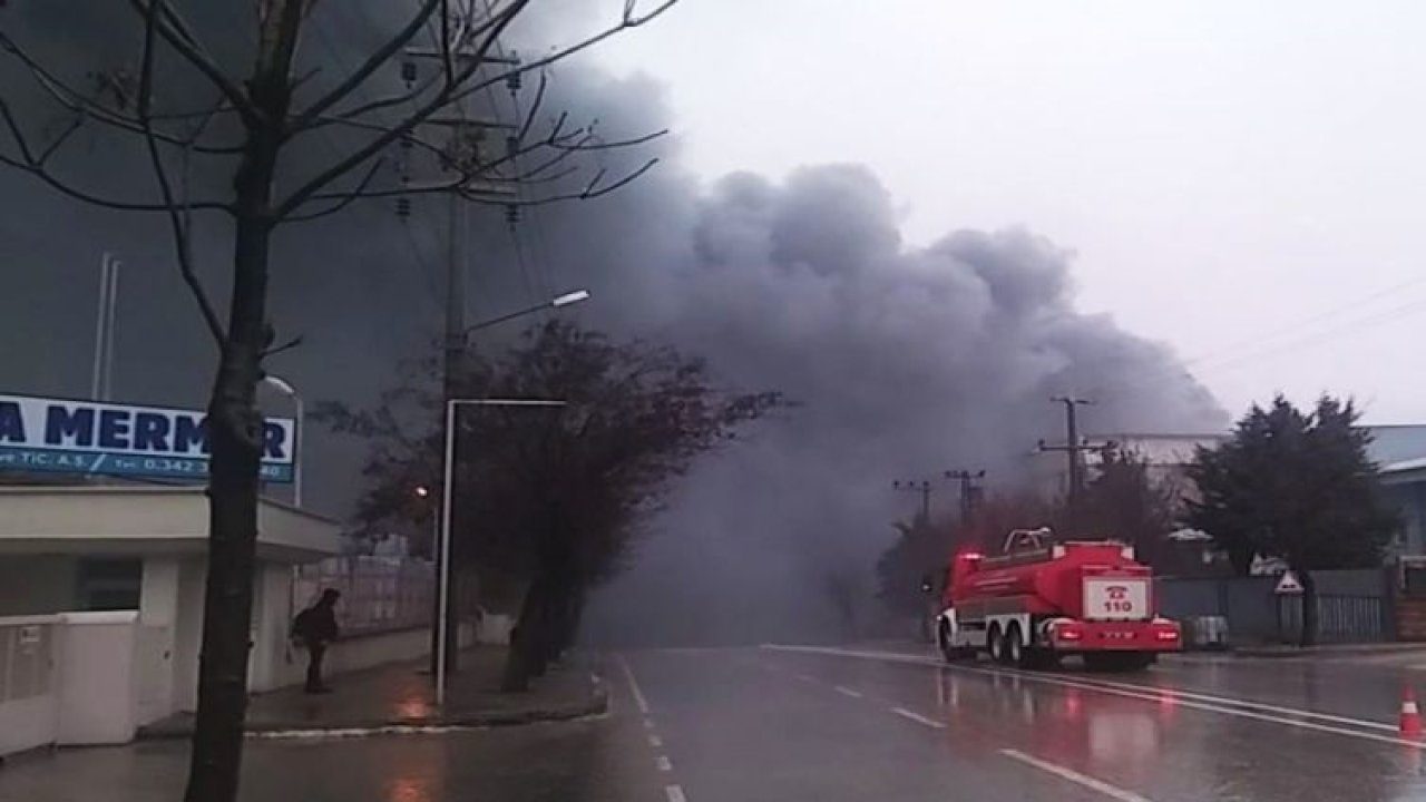 Gaziantep OSB'de iplik fabrikasında yangın