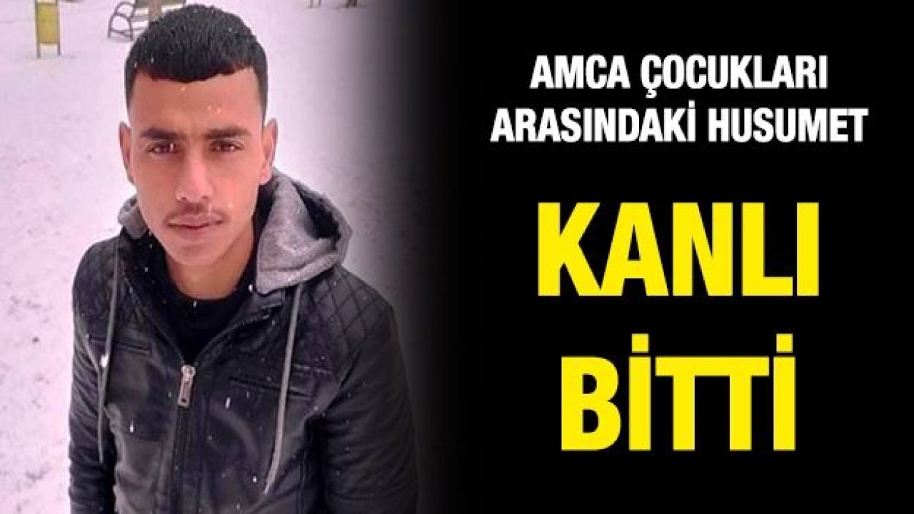 Amca çocukları arasındaki husumet kanlı bitti: 1 ölü