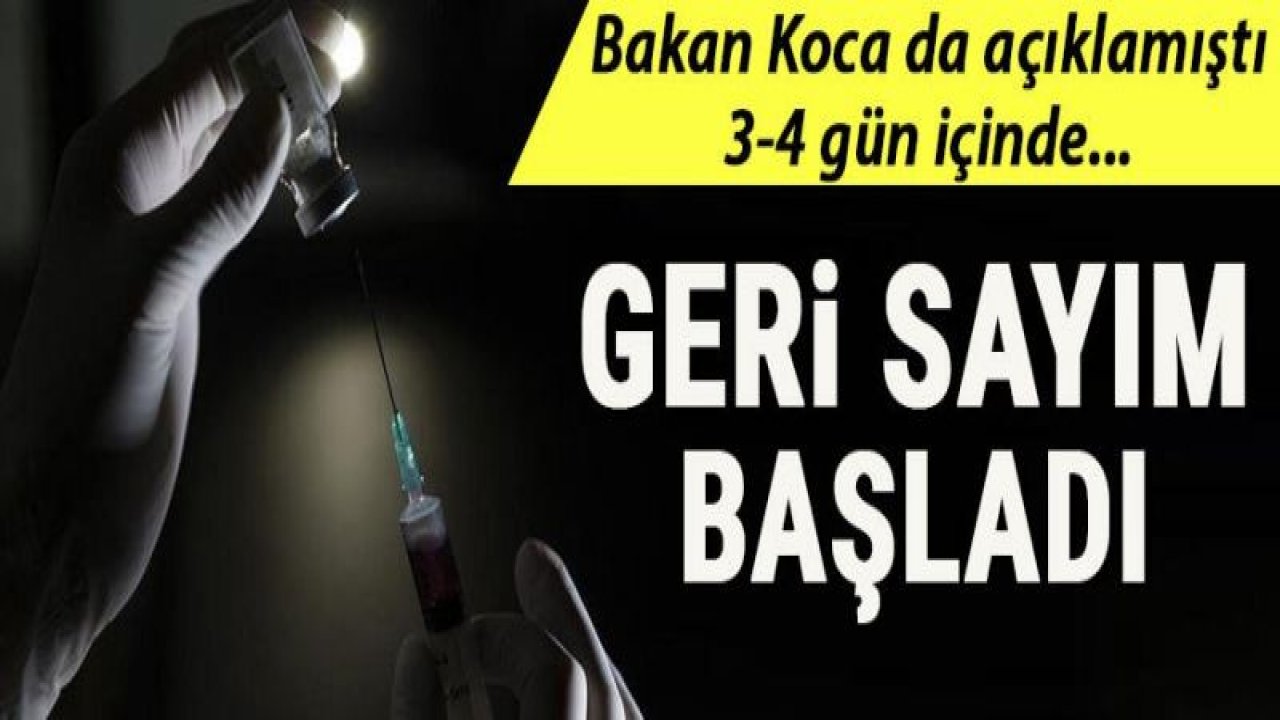Türkiye'ye gelecek koronavirüs aşısı için geri sayım başladı
