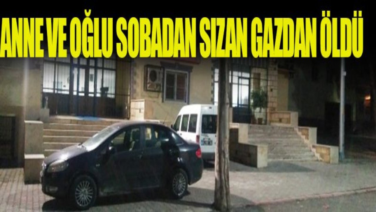 Anne ve oğlu sobadan sızan gazdan öldü