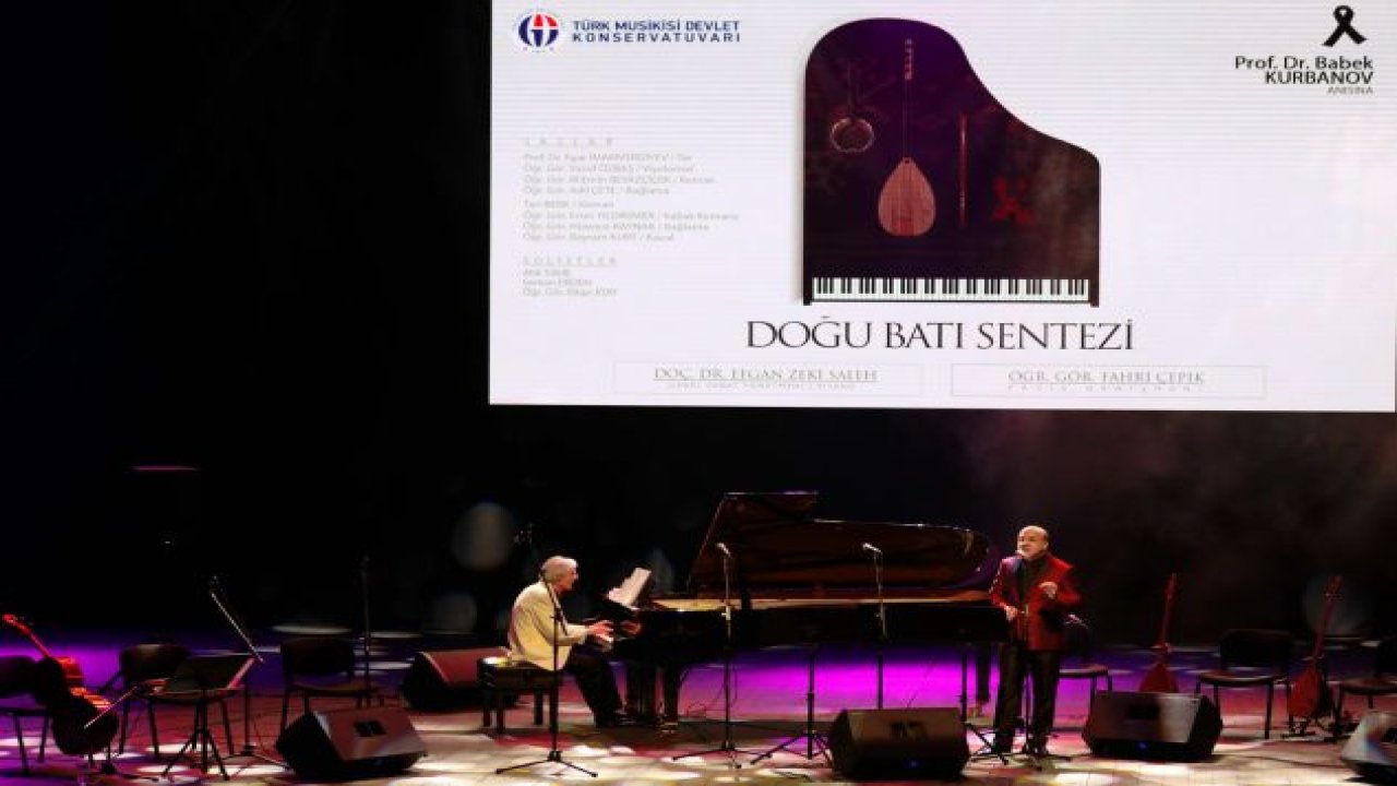 GAÜN'DE PROF. DR. KURBANOV ANISINA KONSER