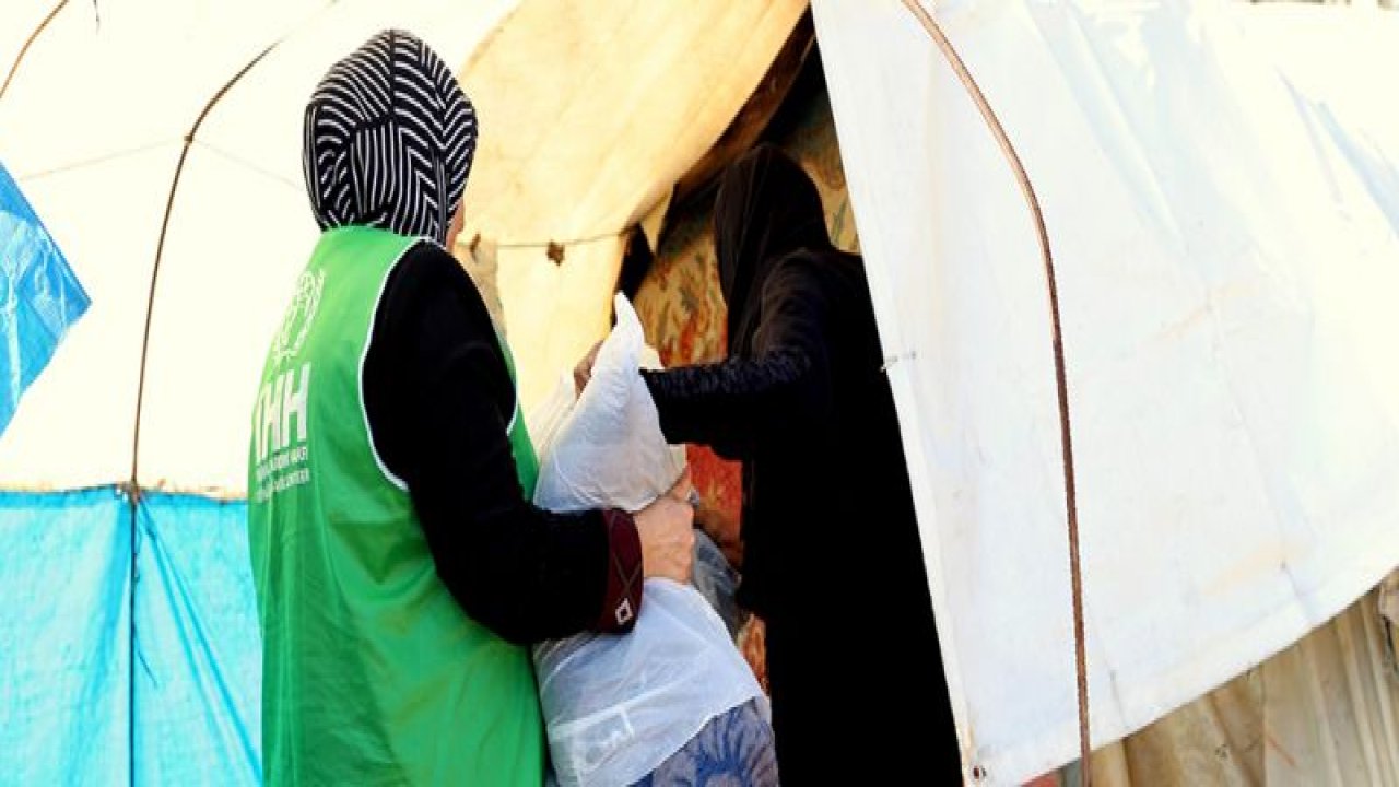 Suriyeli ailelere kış yardımı